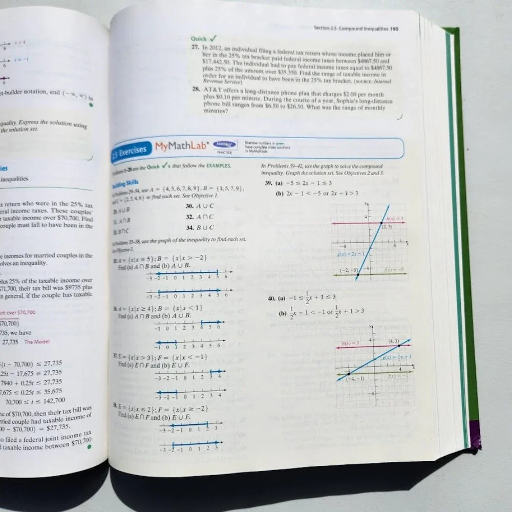 Intermediate Algebra 3rd Edition textbook book Hardcover 9780321880123 Math Math